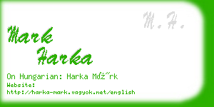 mark harka business card